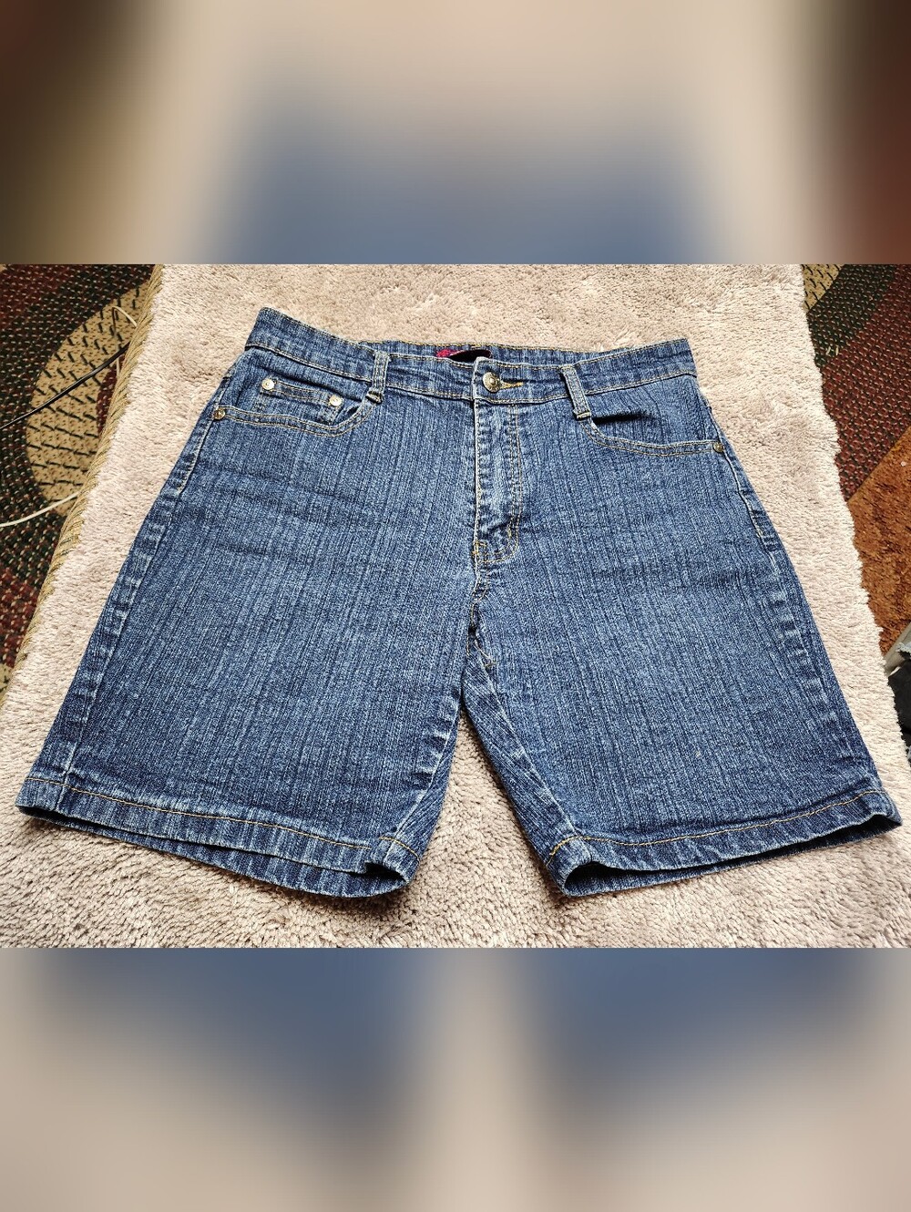 Jeanbay Women's Denim Shorts in Blue - Classic Jean